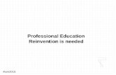 Professional Education reinvented