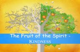 The Fruit of the Spirit:  Kindness