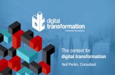 The context for digital transformation