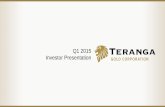 Teranga Gold Q1 2015 Investor Presentation