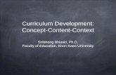 Curriculum Development: Concept-Content-Context