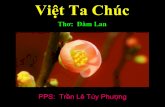 Việt Ta Chúc _ Đàm Lan , PPS -TL Túy Phượng