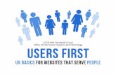 Users First: UX Basics for Websites that Serve People (staff presentation at UCSB)