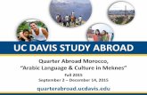 UC Davis Quarter Abroad Morocco "Arabic Language & Culture in Meknes"