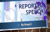 Reported speech STRUCTURE4