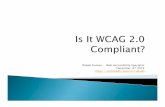 Is It WCAG 2.0 Compliant?