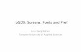 libGDX: Screens, Fonts and Preferences