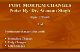 Post mortem changes notes by  dr. armaan singh