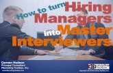 How To Train Your Hiring Managers to Be Master Interviewers