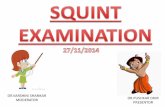 By pd examination of a squint