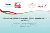 Canadian MedRec Quality Audit Month 2015 - Results
