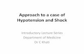 Approach to a case of hypotension and shock