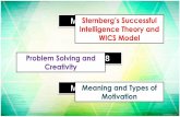 Sternberg’s Successful Intelligence Theory and WICS Model, Problem Solving and Creativity & Meaning and Types of Motivation