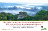 250 years of land acquisitions in Ghana