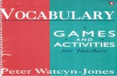 Vocabulary games for teachers from elementary to advanced