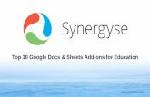 Top 10 Google Docs & Sheets Add-ons for Education