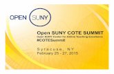 Open SUNY COTE Summit 2015 remarks