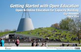 Getting started with Open Education: Open & Online Education for Capacity Building