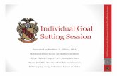 Setting and Achieving Individual Goals