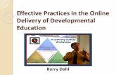 Effective Practices in the Online Delivery of Developmental Education