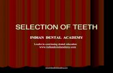 Selection of teeth/ orthodontics training courses