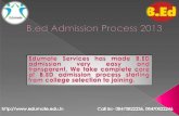 B.ed Admission and Counseling Procedure 2013