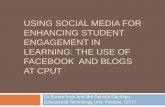 Facebook and blogs for student engagement