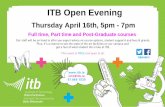 ITB Open Evening April 2015