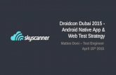 Android Native App & Web Test Strategy