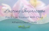 Lasting Impression: Package Yourself with Class