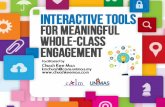 Interactive tools for Meaningful Whole-Class Engagement