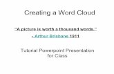 Creating a Word Cloud