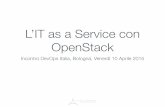 L’IT as a Service con OpenStack - Incontro DevOps Italia 2015