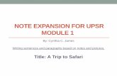 Note Expansion for UPSR (Guided Narrative Writing)