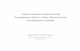 Finite Element Analysis of the Aeroelasticity Plates Under Thermal and Aerodynamic Loading