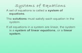Solving  Systems of Linear Equations by Graphing