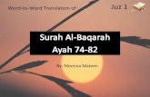 Al Baqarah Ayah 74-82 Word to Word