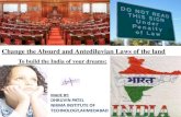 "CHANGE THE ABSURD AND ANTEDILUVIAN LAWS FROM INDIA TO BUILD INDIA OF MY DREAMS " BY DHRUVIN PATEL