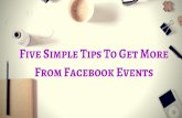 Five Simple Tips to Get More From Facebook Events