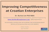 Improving Competitiveness in Croatian Enterprises - MINPO - Zadar - Croatia - April 18 2015