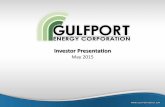 Gulfport Energy Investor Presentation May 2015