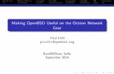Making OpenBSD Useful on the Octeon Network Gear by Paul Irofti