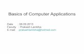 Basics of computer applications