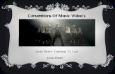 Music Video Conventions- Justin Bieber