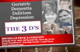 Geriatric Population. The 3 D’s Geriatric Dementia, Delirium & Depression