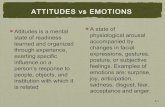 Emotions and attitudes