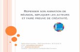 Formation MOPA "Repenser son animation, impliquer les acteurs et faire preuve de créativité" - 09 et 10 avril 2015