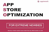 App Store Optimization For Extreme Newbies (Do not read if you're on a diet!)