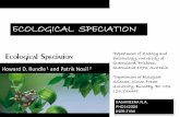 Ecological speciation -  kashmeera