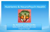 Nutrients & neuro psych health